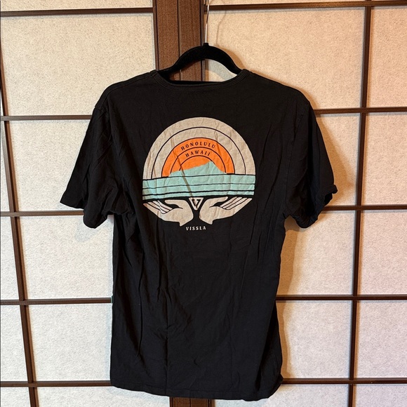 VISSLA Black Tee with Pocket Design - Picture 2 of 2